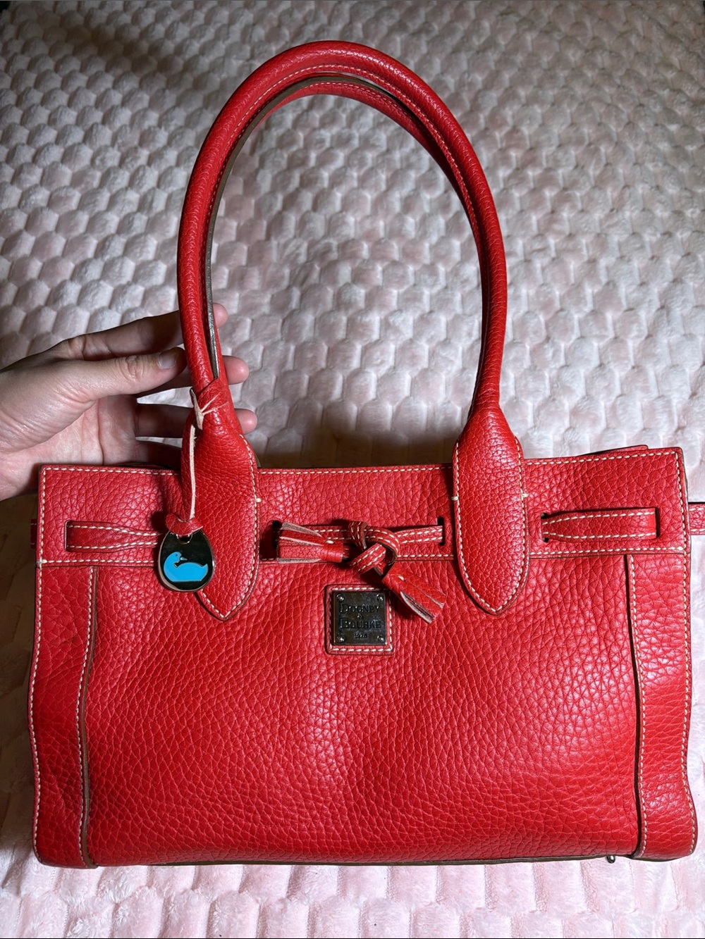 ❤️ Dooney & Bourke Leather Tote Bag | Abstract Interior Design | Shoulder Bag ❤️